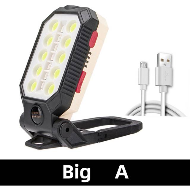 (Big A, Other) Portable LED Worklight Flashlight Adjustable Camping Lantern Magnet Hook