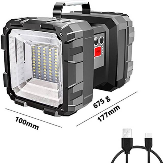 Camping High Power Led Flashlights Rechargeable Spotlights Searchlight