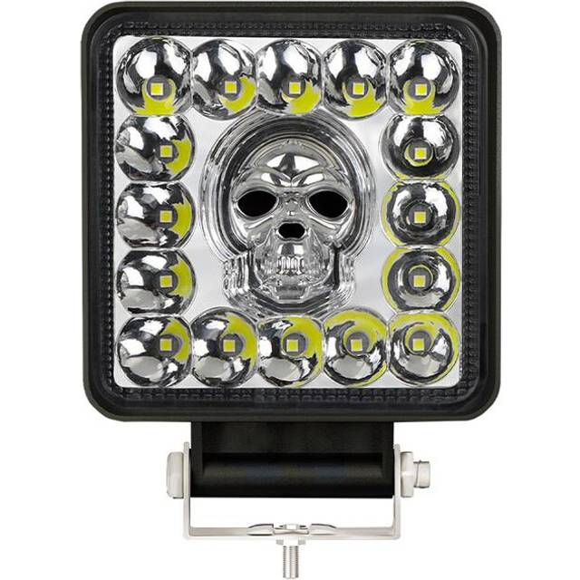 (1pc square) 4inch RGB 12V 24V LED Work Light Bar for Car Motorcycle Spot Off Road