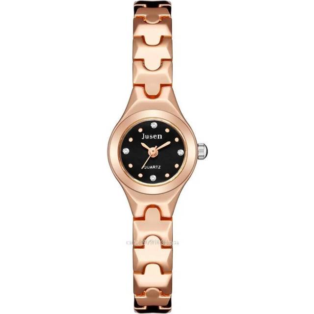 (rose gold black) Fashion Women Watches Rose Gold Luxury Stainless Steel Qualities Small