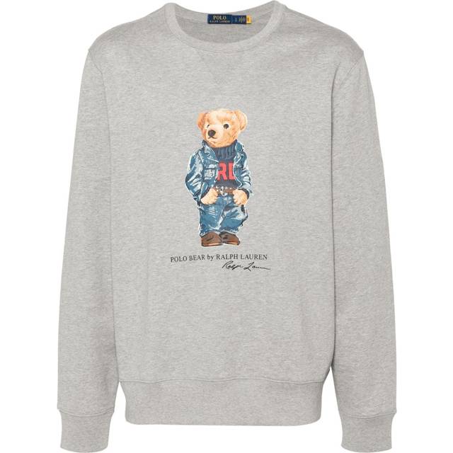 Polo Ralph Lauren - Polo Bear fleece sweatshirt - men - Recycled Polyester/Cotton - XL - Grey