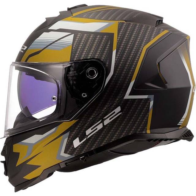 LS2 FF800 Storm II Tracker Helmet, gold, Size L for Men