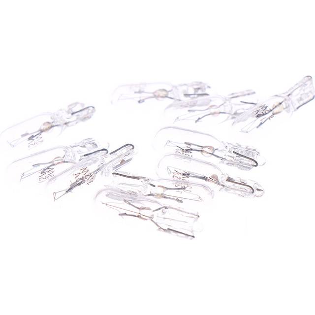 (White) 10Pcs W2W T5 12v 1.2w Halogen Lamp Instrument car lights Dashboard Bulb