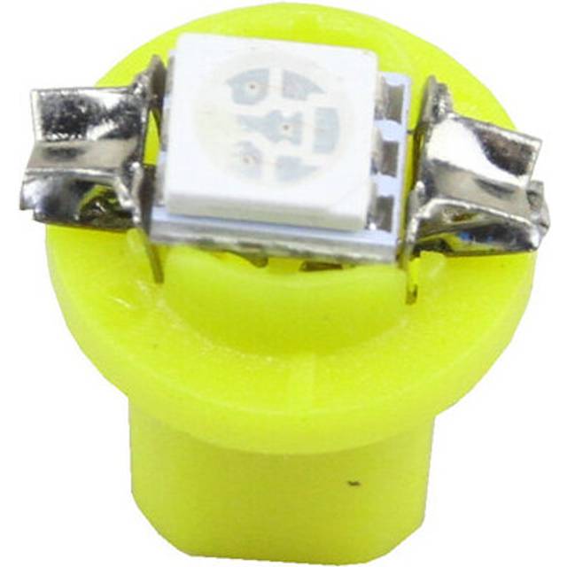 (Yellow) 10pcs Green B8.5D 509T B8.5 5050 Led 1 SMD T5 Lamp Auto Wedge Gauge Dash