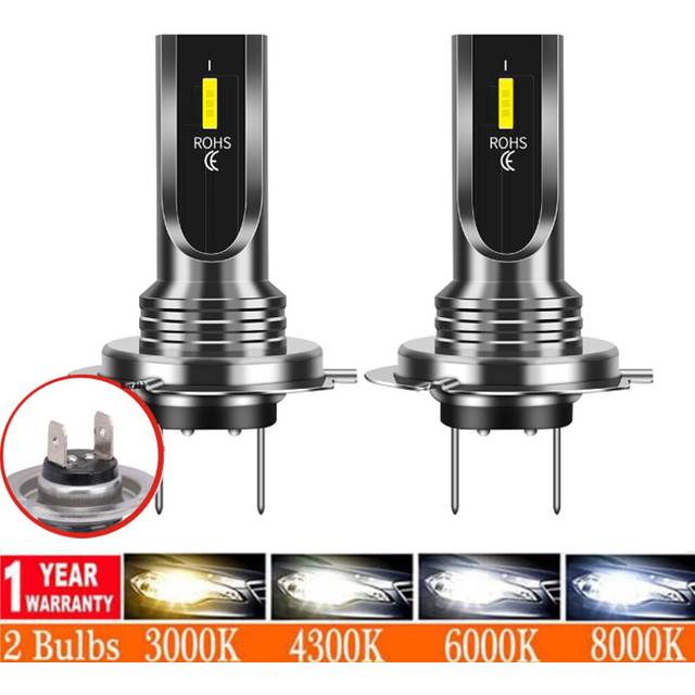(H8, 12000K Ice Blue) 2Pcs H7 H4 car light LED Head H11 H8 H9 H10 H1 H3 55W Fog Bulbs 9005 9006