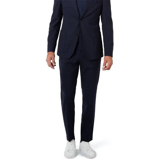 HUGO BOSS P-Genius-WG Slim Fit Formal Trousers Dark Blue