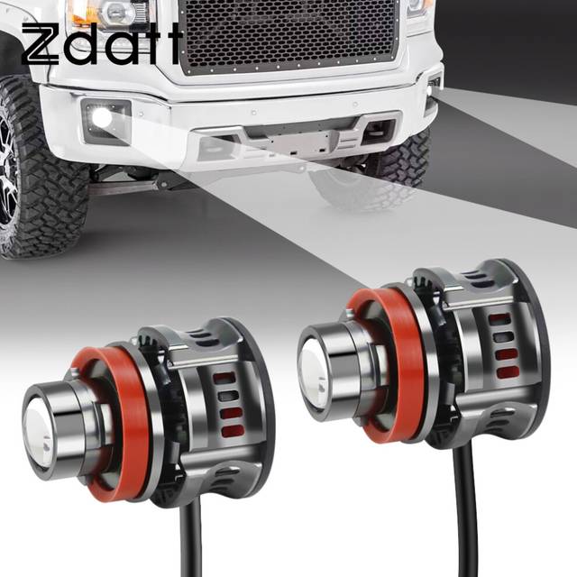 (6000 K, 9006-HB4) Zdatt HB3 HB4 car light H11 Led Fog Bulbs Projector Lens Lamps 9005 9006