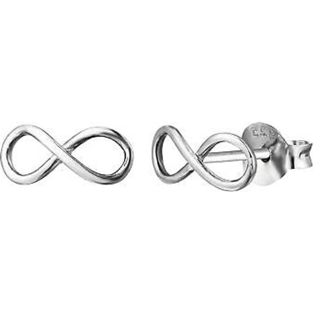 Sterling Silver Infinity Stud Earrings