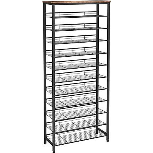 Hoobro shoe rack tall, large capacity shoe storage organizer, 12-tier shoe rack