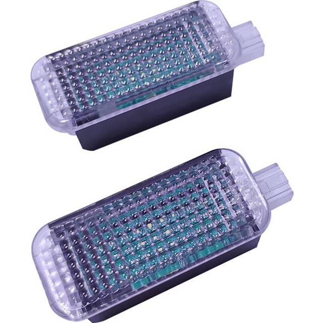 (Cold White) interior Rear LED Footwell car light foot Lamp Cable For Passat B6 Golf