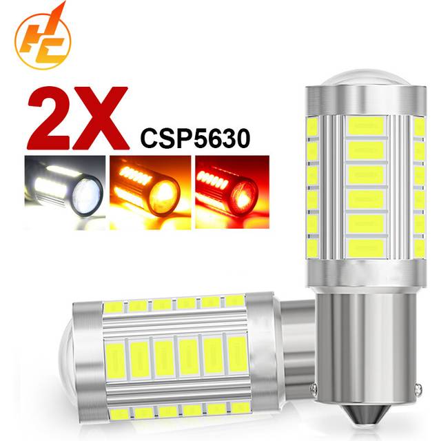 (yellow) 2X PY21W P21/5W 1156 Ba15s 1157 Bay15d 7443 7440 For LED Bulbs Turn Signal