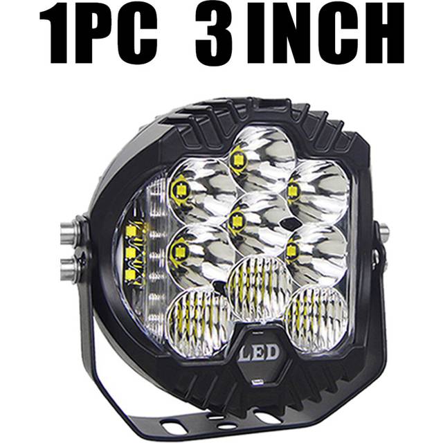 (white-3INCH-1PC) Front Bumper Roof 3/ 5 inch Led Headlights for 4x4 lights offroad Led