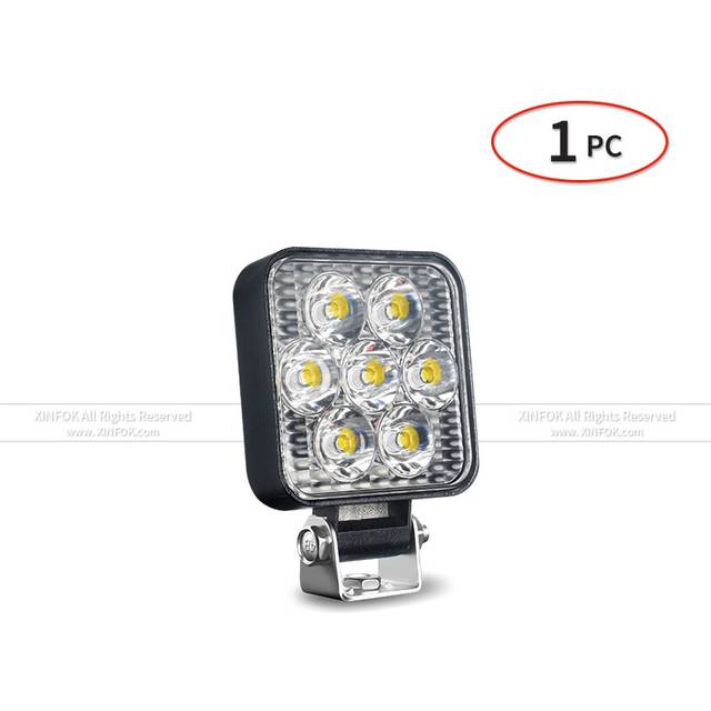 (1pcs) Auto LED Waterproof Working Light Round Square Night Driving Lamp 21W