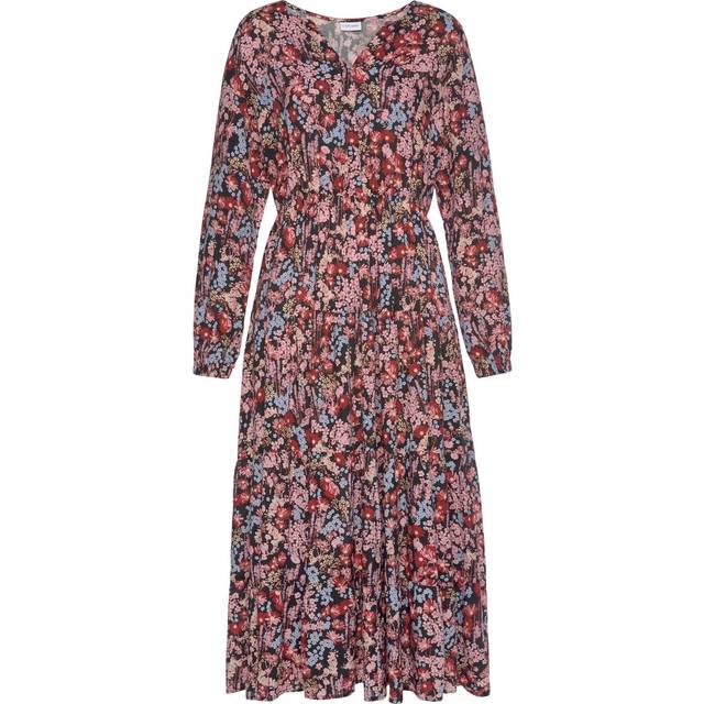 LASCANA Floral Print Maxi Dress - Floral Multi