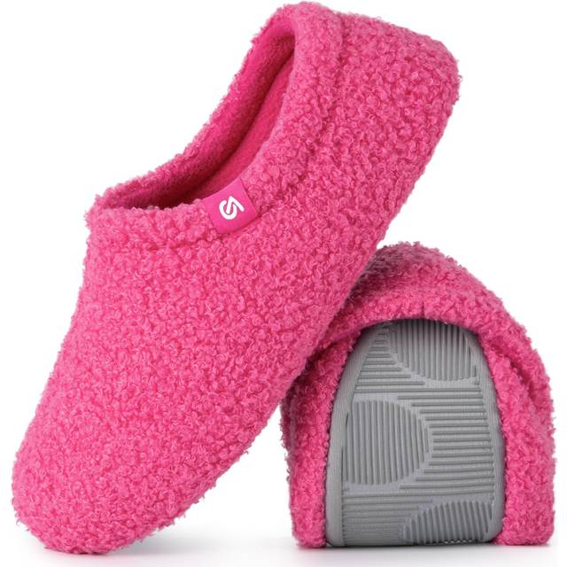 VeraCosy Women's Curly Fur Slippers Fuzzy Comfy Lightweight 8.5