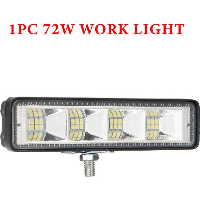 (1PCS 72W 24SMD) Car Work Light LED Bar 4x4 24 LED Light Bar 48W Mini LED Off Road Spotlight