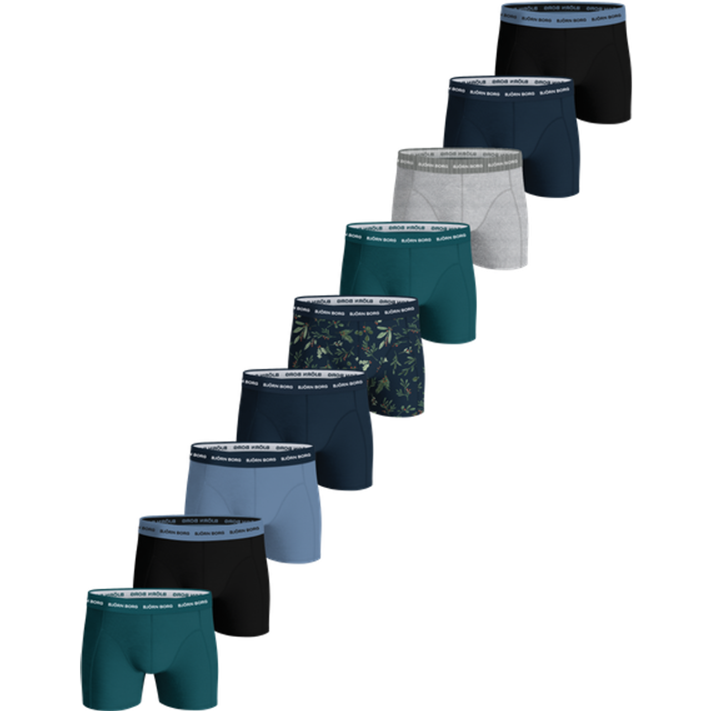 Björn Borg Cotton Stretch Boxer 9P, Kalsonger herr - Multicolour (S)