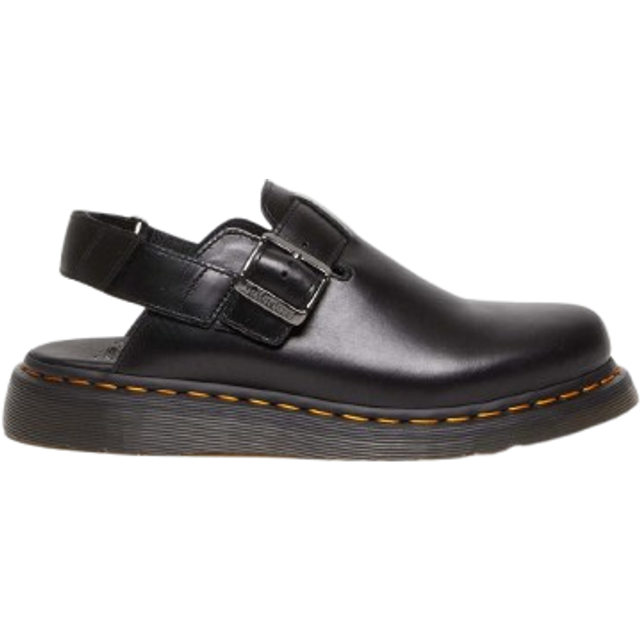 Dr. Martens Jorge II Brando Leather Slingback Mules in Black, Size: 9