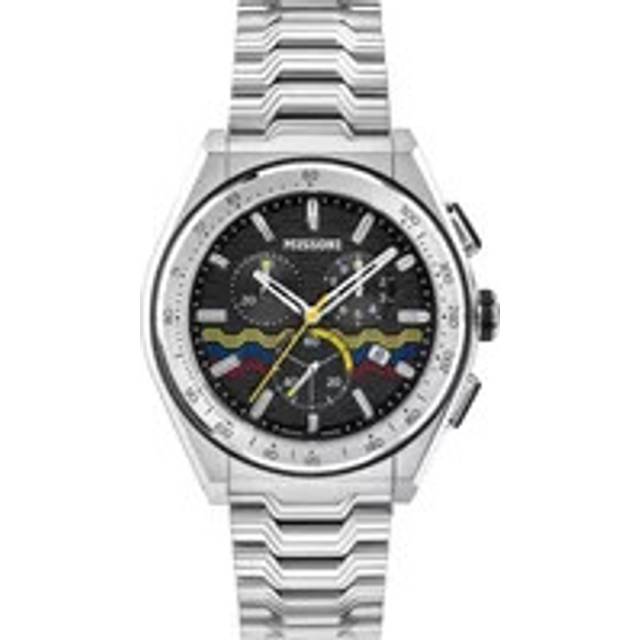 Missoni, Watches, male, Gray, ONE SIZE, Chronograph Watch with Swiss Quartz Movement