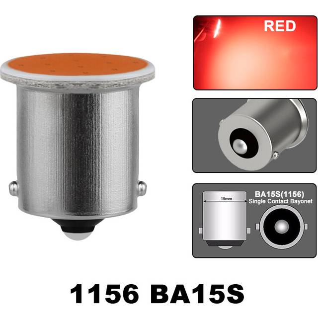1/4/10 PCS P21W 1156 BA15S 1157 BAY15D COB LED Bulbs Turn Signal car lights