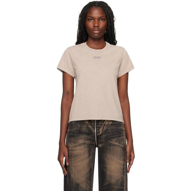 alexanderwang.t Taupe Blade Logo-Embossed T-shirt - 230A Washed Oyster - S