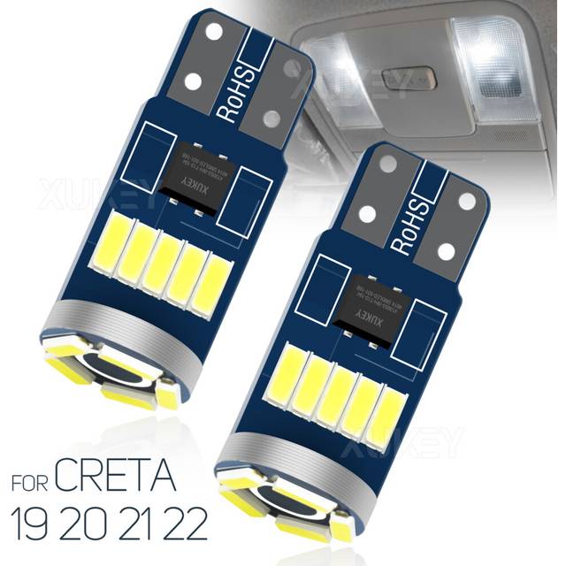 2PC LED Light Bulbs Wedge W5W T10 Yellow to LED White Replacement For