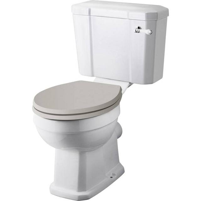Hudson Reed Richmond Comfort Height Close Coupled WC & Cistern - White, White