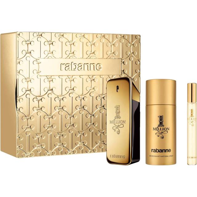 Paco Rabanne 1 Million Gift Set 100ml EDT + 150ml Deodorant Spray + 10ml EDT