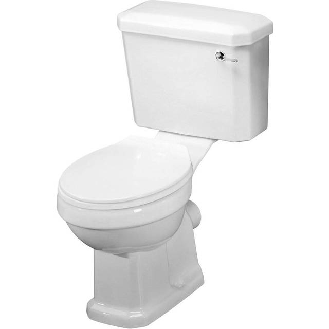 Nuie Carlton Close Coupled Toilet Pan, Cistern &amp; Soft Close Seat -