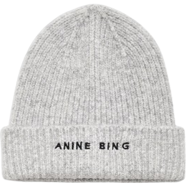 ANINE BING Gray Elia Beanie - light heather grey - UNI