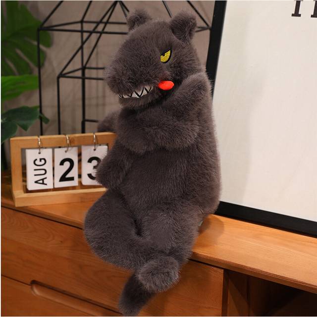 (Wolf, 68cm/26.77in) Crocodile Plush Toy Cross Legs Cartoon Animal Fill Doll Appease Accompany Pillow