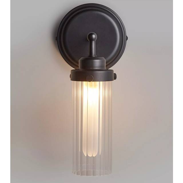 John Lewis Ribbed Glass Bathroom Wall Light