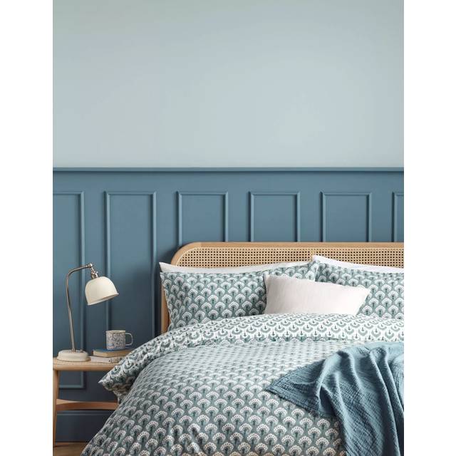 John Lewis Palmette Reversible Organic Slubby Cotton Duvet Cover Set
