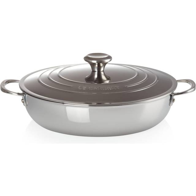 Le Creuset Signature 3-Ply low casserole with lid 4.8 l