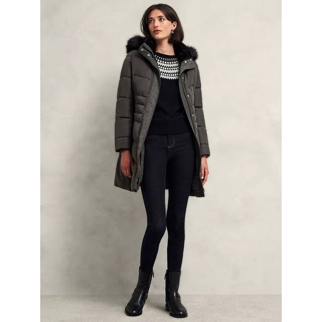 Hobbs Jaymie Puffer Coat, Charcoal