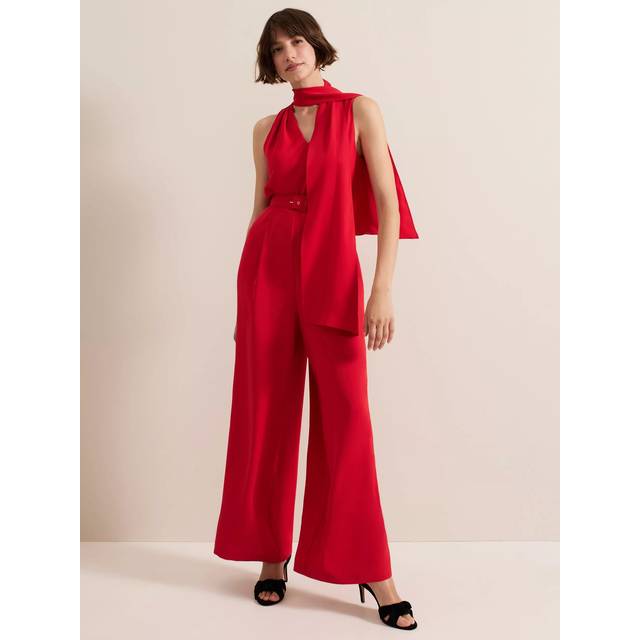 Phase Eight Petite Elika Jumpsuit, Red