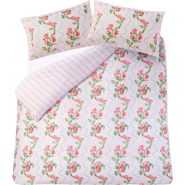 Cath Kidston Rose Flutter Duvet Cover Bedding Set Pink