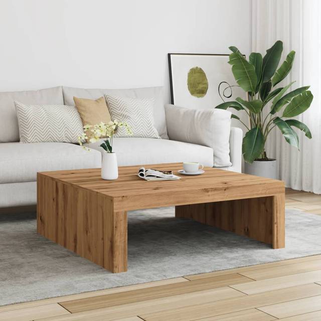 Ansela Coffee Table - Artisan Oak (35cm H X 100cm W X 100cm D)