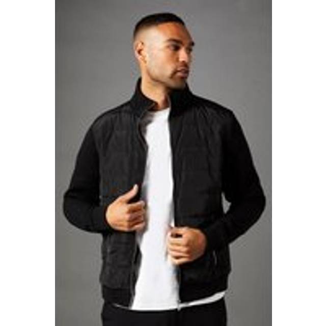 Mens Hybrid Padded Jacket - Black - S