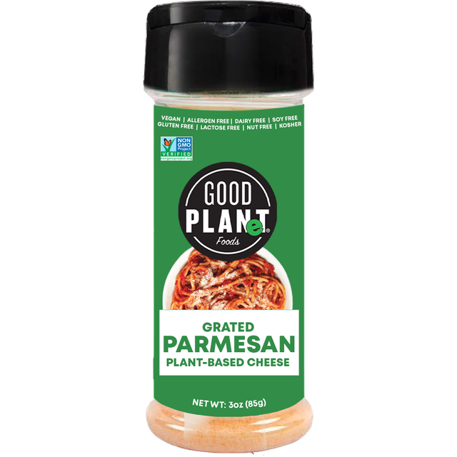 Good Planet Foods Grated Parmesan Plant Based Organic 3 oz