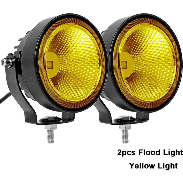 (Ivory) NLpearl 4inch Led Work Light Offroad Round Spotlights Light For Car ATV