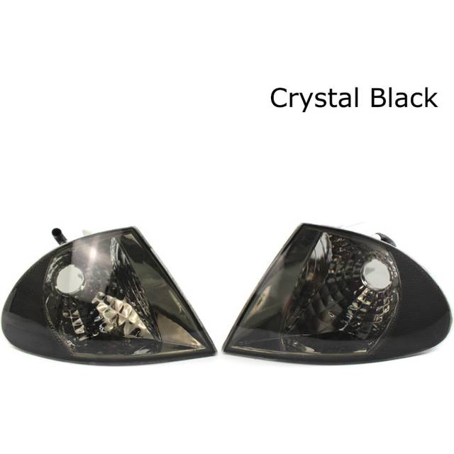 (Crystal black) Front 63136902765 Left Turn Signal Indicator Corner car light Housing