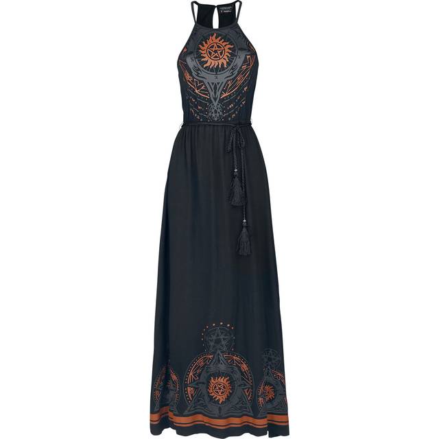 Supernatural Long dress - Mandala - S to XXL - for Women - black - EMP Exclusive Merchandise!