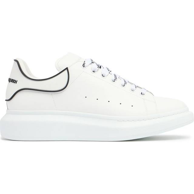 McQueen - Exaggerated-Sole Rubber-Trimmed Leather Sneakers - Men - White - EU 40