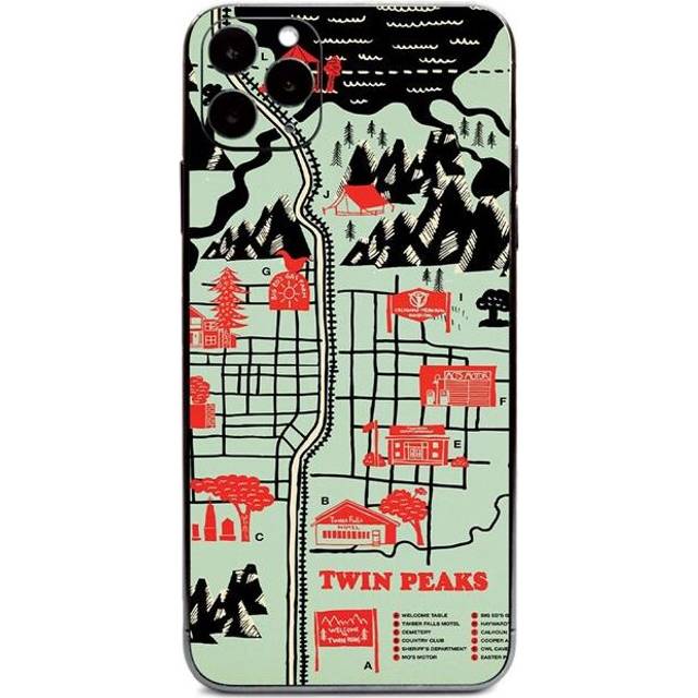 MightySkins APIPH11PR-Twin Peaks Map Skin for Apple iPhone 11 Pro, Twin Peaks Map