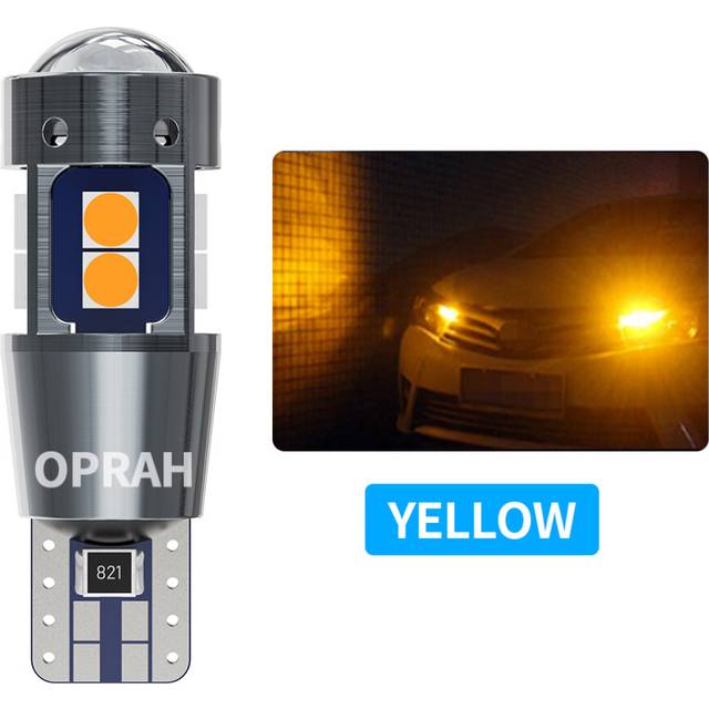2PCS W5W T10 LED Canbus 12V 6000K Super Bright 3030 10 SMD Clearance Wedge