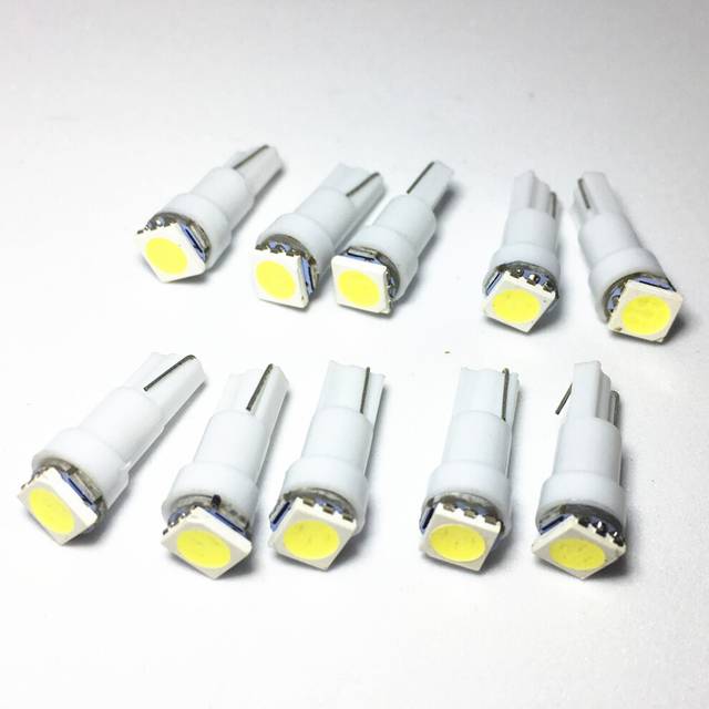 10pcs T5 led 17 37 73 74 SMD 5050 Auto LED Lamp Dashboard Instrument car