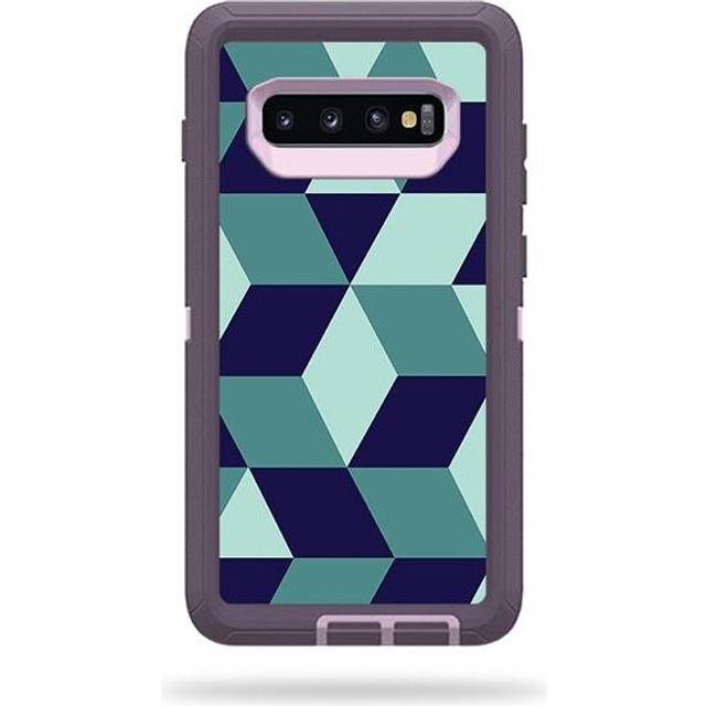 MightySkins OTDESG10PL-Geo Tile Skin for Otterbox Defender Samsung Galaxy S10 Plus - Geo Tile