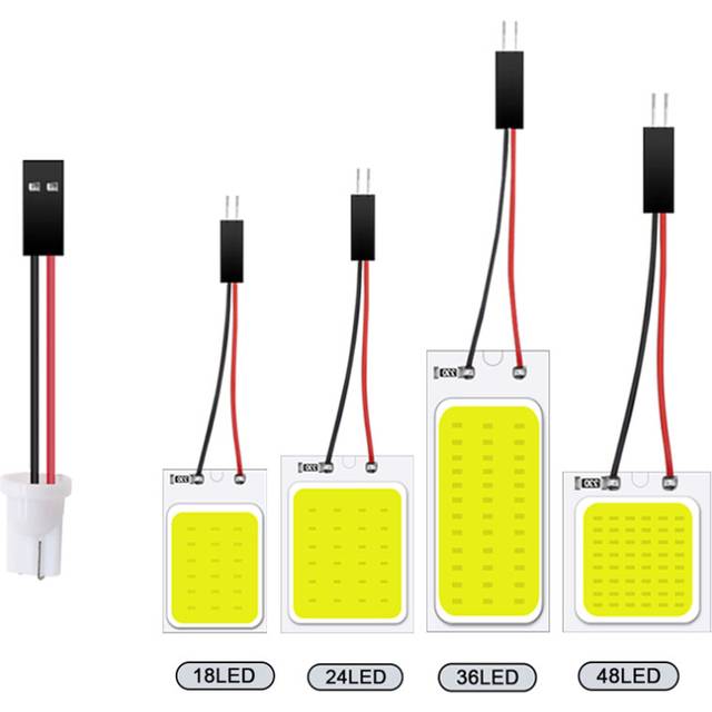 12V 24V Festoon LED COB Signal Bulbs 31mm 36mm 39mm 41mm C5W 168 Interior