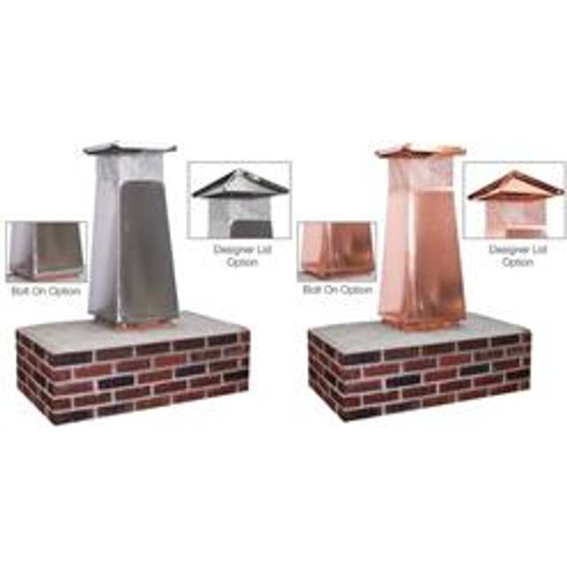 Olympia 3602768 8 x 13 in. Stainless Steel Flue Extension with 22 in. High Performance